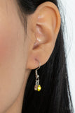 Wallflower Wonderland - Yellow Necklace - Paparazzi Accessories Necklace Bedazzle Me Pretty Mobile Fashion Boutique