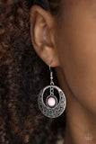 Wandering Waikiki - Pink Earrings - Paparazzi Accessories Earrings Bedazzle Me Pretty Mobile Fashion Boutique