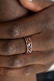 Wandering Wisteria - Copper Ring - Paparazzi Accessories Ring Bedazzle Me Pretty Mobile Fashion Boutique