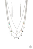 Wandering Wonder - Orange Necklace - Paparazzi Accessories Necklace Bedazzle Me Pretty Mobile Fashion Boutique