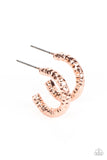 Wandering Wreaths - Copper Earrings - Paparazzi Accessories Earrings Bedazzle Me Pretty Mobile Fashion Boutique