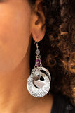 Wanderlust Garden - Purple Earrings - Paparazzi Accessories Earrings Bedazzle Me Pretty Mobile Fashion Boutique