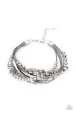 Wanderlust Wanderess - Silver Bracelet - Paparazzi Accessories Bracelet Bedazzle Me Pretty Mobile Fashion Boutique