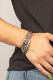 Wanderlust Wanderess - Silver Bracelet - Paparazzi Accessories Bracelet Bedazzle Me Pretty Mobile Fashion Boutique