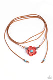 Wanderlust Wrap - Blue Necklace - Paparazzi Accessories Necklace Bedazzle Me Pretty Mobile Fashion Boutique