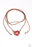 Wanderlust Wrap - White Necklace - Paparazzi Accessories Necklace Bedazzle Me Pretty Mobile Fashion Boutique