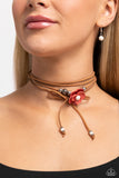 Wanderlust Wrap - White Necklace - Paparazzi Accessories Necklace Bedazzle Me Pretty Mobile Fashion Boutique