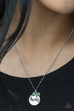 Warm My Heart - Green Necklace - Paparazzi Accessories Necklace Bedazzle Me Pretty Mobile Fashion Boutique-MOM