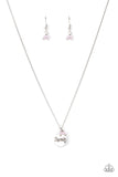 Warm My Heart - Pink Necklace - Paparazzi Accessories Necklace FS-Bedazzle Me Pretty Mobile Fashion Boutique