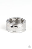 Warm Ups - Silver Ring - Paparazzi Accessories Ring Bedazzle Me Pretty Mobile Fashion Boutique