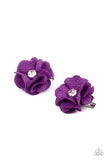 Watch Me Bloom - Purple Hair Clip - Paparazzi Accessories Hair Clip Bedazzle Me Pretty Mobile Fashion Boutique