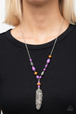 Watch Me Fly - Purple Necklace - Paparazzi Accessories Necklace Bedazzle Me Pretty Mobile Fashion Boutique