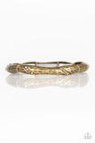 Watch Out For Ice - Brass Bracelet - Paparazzi Accessories Bracelet Bedazzle Me Pretty Mobile Fashion Boutique
