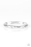 Watch Out For Ice - White Bracelet - Paparazzi Accessories Bracelet Bedazzle Me Pretty Mobile Fashion Boutique