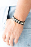 Watch Your BACKPACKER - Black Bracelet - Paparazzi Accessories Bracelet Bedazzle Me Pretty Mobile Fashion Boutique