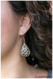 Water Under The Bridge - Copper Earrings - Paparazzi Accessories Earrings Bedazzle Me Pretty Mobile Fashion Boutique
