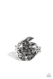 Wave of Whimsy - Silver Ring - Paparazzi Accessories Ring Bedazzle Me Pretty Mobile Fashion Boutique