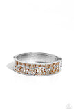 Wavy Whimsy - Brown Bracelet - Paparazzi Accessories Bracelet Bedazzle Me Pretty Mobile Fashion Boutique