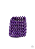 Way Down In Kokomo - Purple Bracelet - Paparazzi Accessories Bracelet Bedazzle Me Pretty Mobile Fashion Boutique