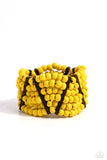 Way Off TROPIC - Yellow Bracelet - Paparazzi Accessories Bracelet Bedazzle Me Pretty Mobile Fashion Boutique