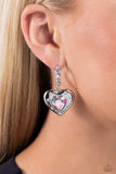 We Are Young - White Earrings - Paparazzi Accessories Earrings Bedazzle Me Pretty Mobile Fashion Boutique