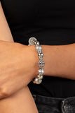 We Totally Mesh - Silver Bracelet - Paparazzi Accessories Bracelet Bedazzle Me Pretty Mobile Fashion Boutique