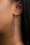 Wearable Wildflowers - Copper Necklace - Paparazzi Accessories Necklace Bedazzle Me Pretty Mobile Fashion Boutique