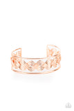WEAVE An Impression - Copper Bracelet - Paparazzi Accessories Bracelet Bedazzle Me Pretty Mobile Fashion Boutique