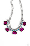WEAVING Wonder - Blue Necklace - Paparazzi Accessories Necklace Bedazzle Me Pretty Mobile Fashion Boutique