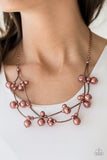 Wedding BELLES - Copper Necklace - Paparazzi Accessories Necklace Bedazzle Me Pretty Mobile Fashion Boutique