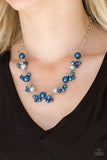 Weekday Wedding - Blue Necklace - Paparazzi Accessories Necklace Bedazzle Me Pretty Mobile Fashion Boutique