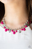 Welcome To Bedrock - Pink Necklace - Paparazzi Accessories Necklace Bedazzle Me Pretty Mobile Fashion Boutique