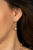 Welcome To The Big Leagues - Gold Necklace - Paparazzi Accessories Necklace Bedazzle Me Pretty Mobile Fashion Boutique