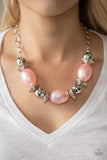 Welcome To The Big Leagues - Pink Necklace - Paparazzi Accessories Necklace Bedazzle Me Pretty Mobile Fashion Boutique