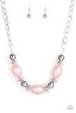 Welcome To The Big Leagues - Pink Necklace - Paparazzi Accessories Necklace Bedazzle Me Pretty Mobile Fashion Boutique
