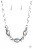 Welcome To The Big Leagues - Silver Necklace - Paparazzi Accessories Necklace Bedazzle Me Pretty Mobile Fashion Boutique