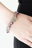 West Coast Wanderer - Purple Bracelet - Paparazzi Accessories Bracelet Bedazzle Me Pretty Mobile Fashion Boutique