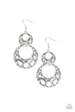 West Coast Whimsical - White Earrings - Paparazzi Accessories Earrings Bedazzle Me Pretty Mobile Fashion Boutique