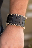West RIDE Story - Black Bracelet - Paparazzi Accessories Bracelet Bedazzle Me Pretty Mobile Fashion Boutique