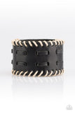 West RIDE Story - Black Bracelet - Paparazzi Accessories Bracelet Bedazzle Me Pretty Mobile Fashion Boutique
