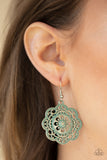 Western Mandalas - Blue Earrings - Paparazzi Accessories Earrings Bedazzle Me Pretty Mobile Fashion Boutique