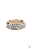 Western Nomad - Silver Bracelet - Paparazzi Accessories Bracelet Bedazzle Me Pretty Mobile Fashion Boutique