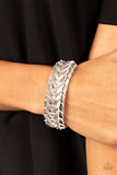 Western Nomad - Silver Bracelet - Paparazzi Accessories Bracelet Bedazzle Me Pretty Mobile Fashion Boutique