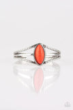Western Wanderer - Orange Bracelet - Paparazzi Accessories Bracelet Bedazzle Me Pretty Mobile Fashion Boutique