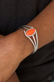 Western Wanderer - Orange Bracelet - Paparazzi Accessories Bracelet Bedazzle Me Pretty Mobile Fashion Boutique