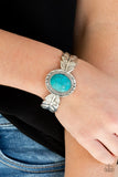 Western Wings - Blue Bracelet - Paparazzi Accessories Bracelet Bedazzle Me Pretty Mobile Fashion Boutique