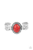 Western Wings - Red Bracelet - Paparazzi Accessories Bracelet Bedazzle Me Pretty Mobile Fashion Boutique