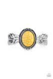 Western Wings - Yellow Bracelet - Paparazzi Accessories Bracelet Bedazzle Me Pretty Mobile Fashion Boutique