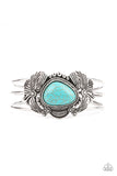 Western Wonderland - Blue Bracelet - Paparazzi Accessories Bracelet Bedazzle Me Pretty Mobile Fashion Boutique