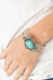 Western Wonderland - Blue Bracelet - Paparazzi Accessories Bracelet Bedazzle Me Pretty Mobile Fashion Boutique